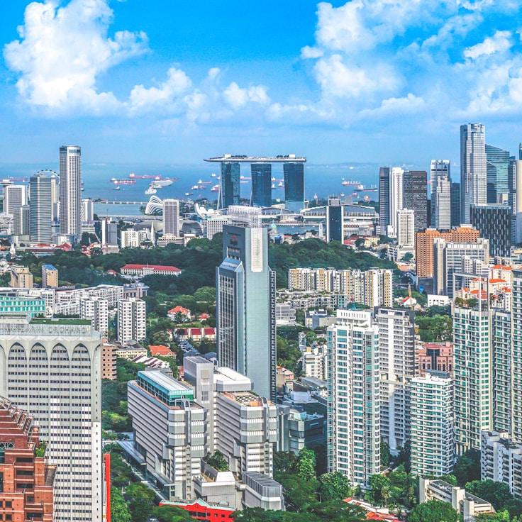 City skyline in Madison, United States